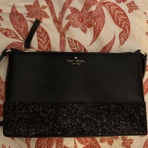 Kate Spade Black Sparkle Crossbody Bag